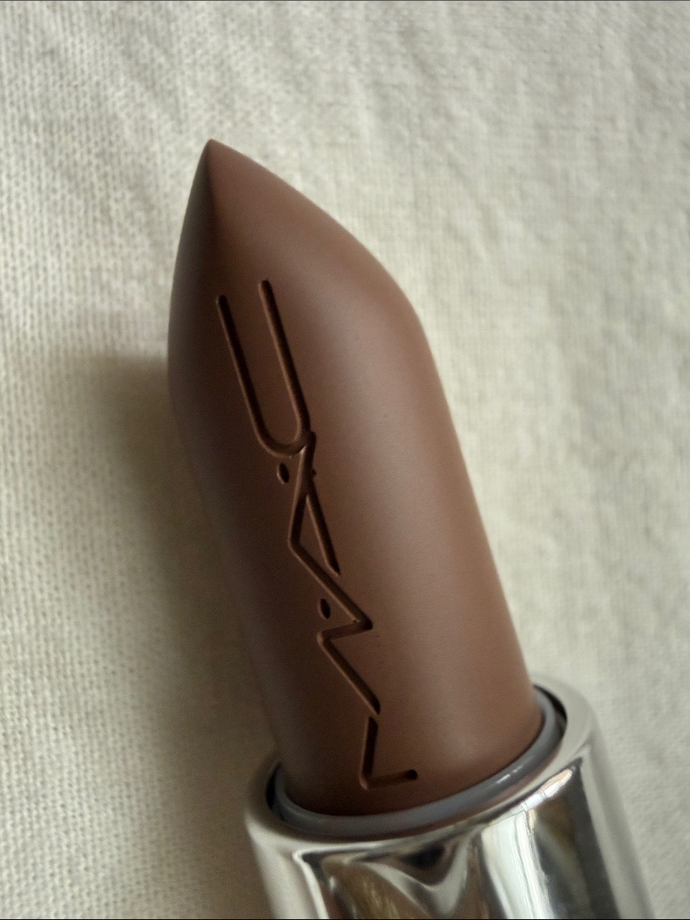 MAC Matte Brown Lipstick 838 Stone - Rich Cocoa Shade